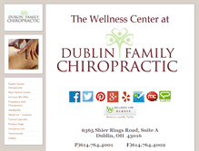 Tablet Screenshot of dublinfamilychiropractic.net